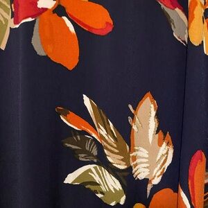 Autumn Floral Swing Dress